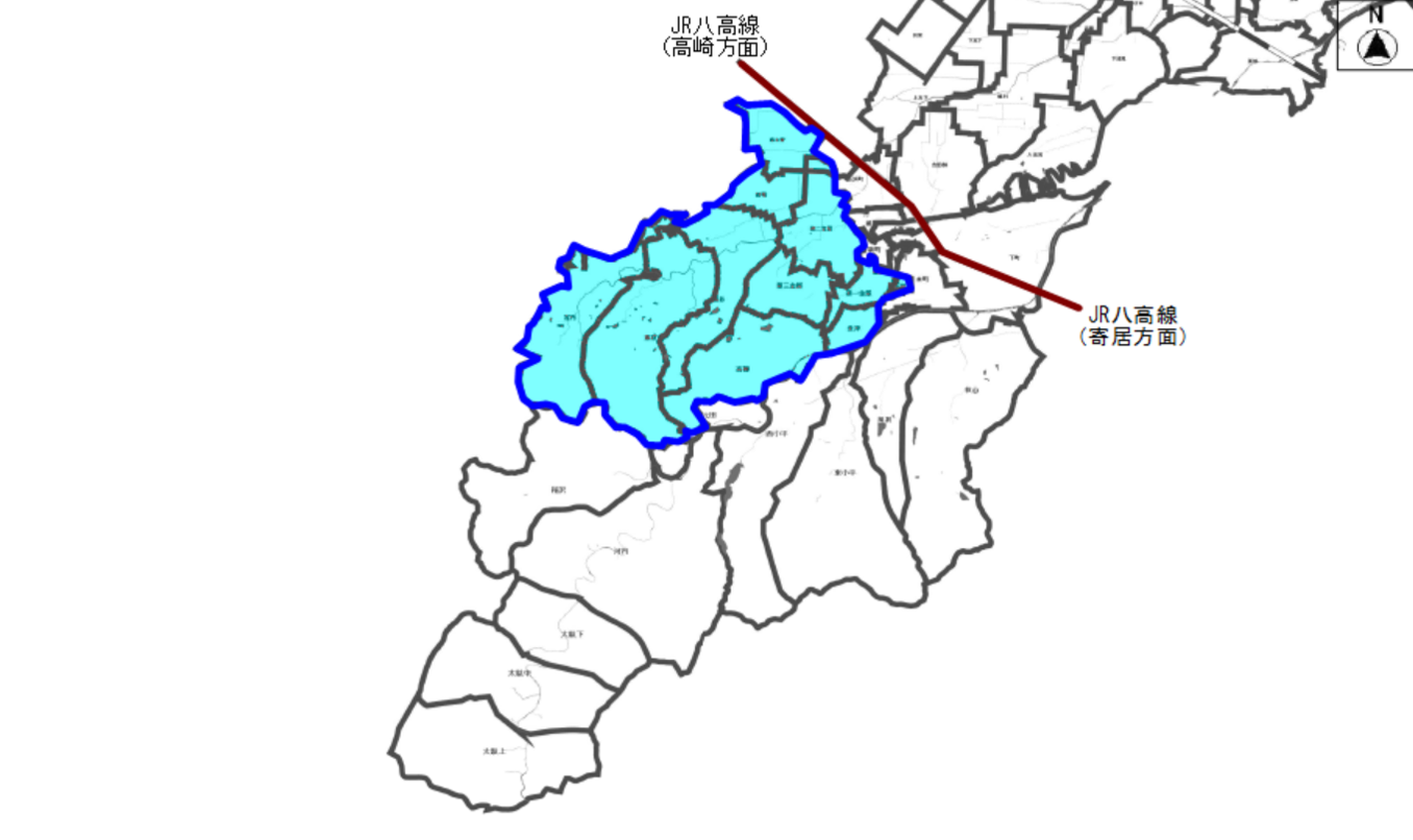 訓練対象地区図