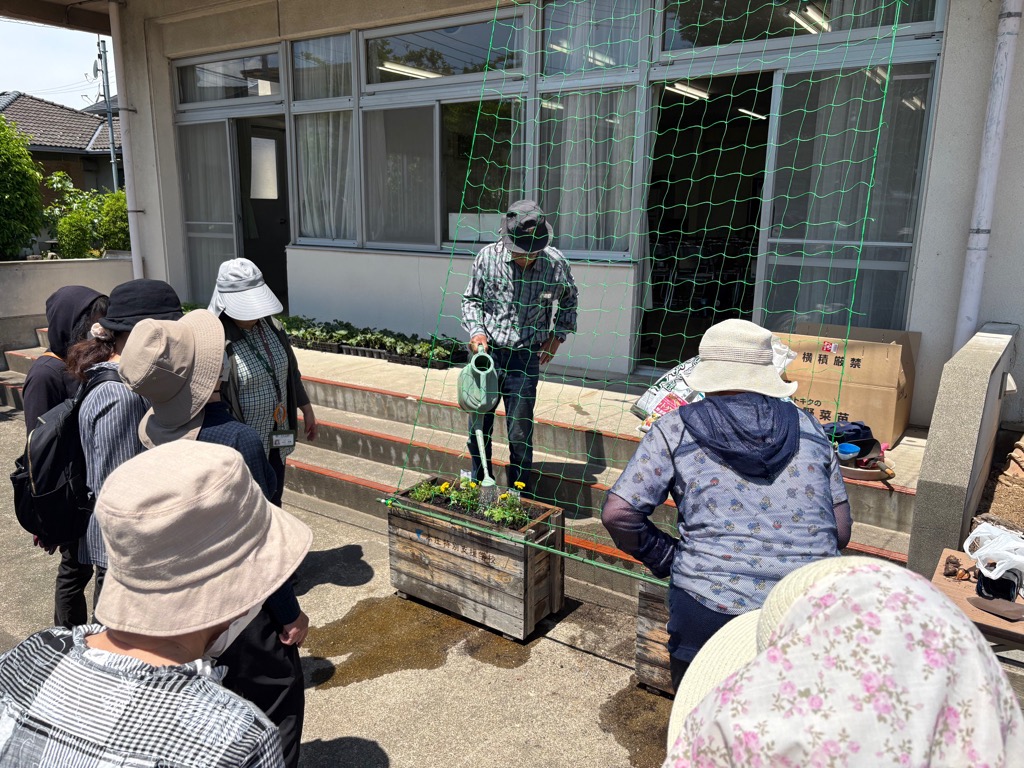 実践作業・水のあげ方