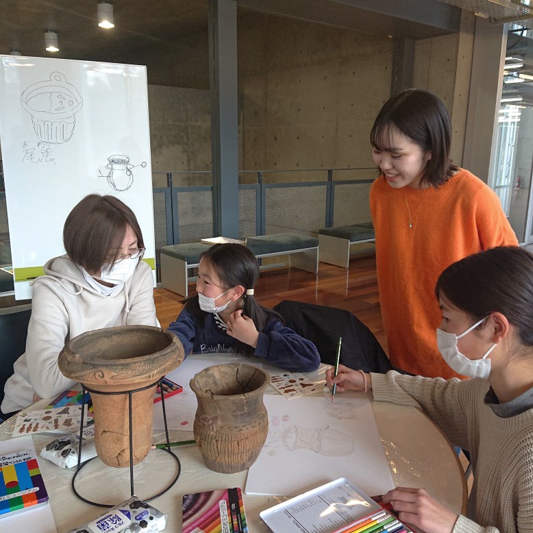 企画展関連イベント「縄文時代を描こう」当日の様子
