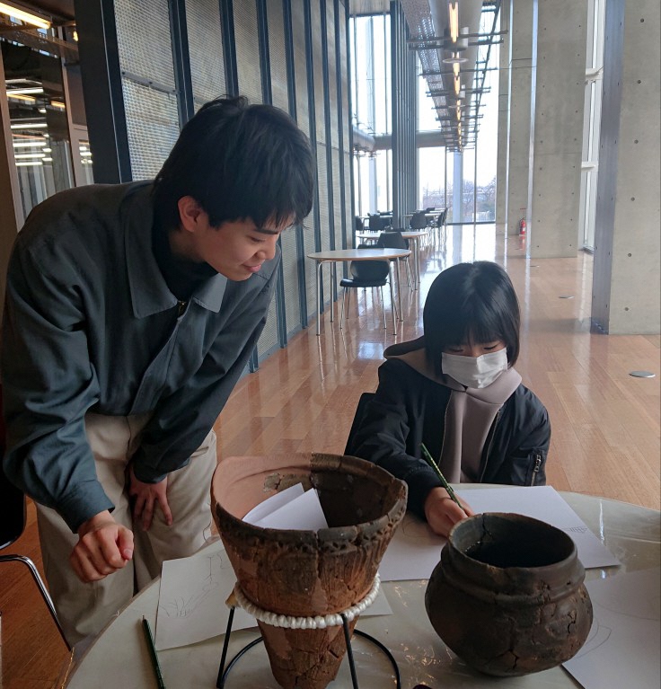 企画展関連イベント「縄文時代を描こう」当日の様子