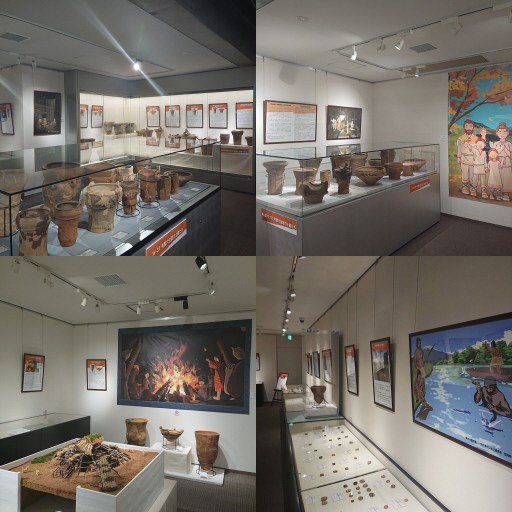 企画展「下野谷遺跡から見る風景」展示風景