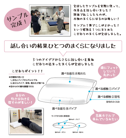 高校生が開発したまくらの最終形