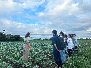 本庄農業女子企画では畑でフィールドワークを実施