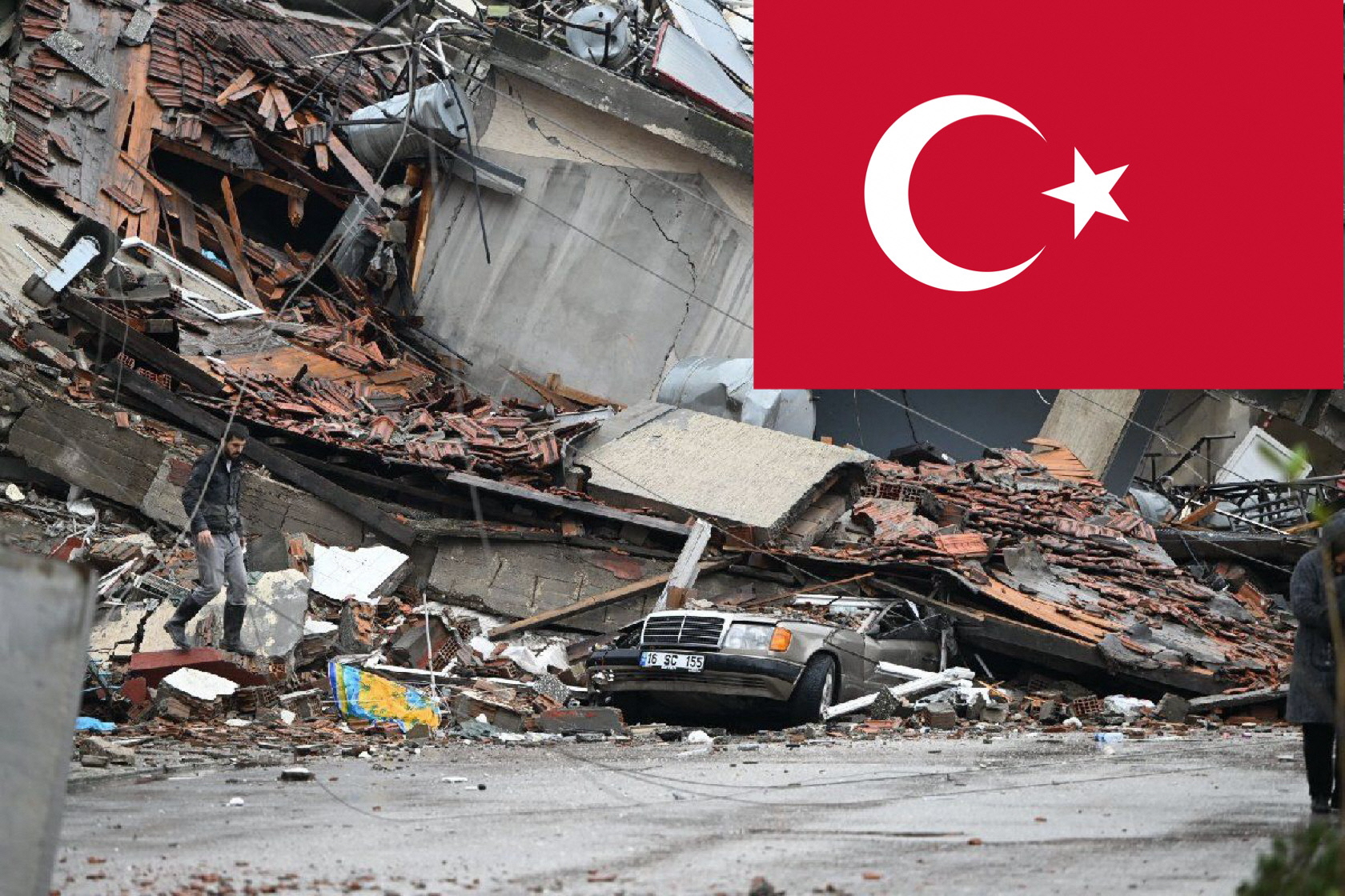 トルコ大地震の写真です。
