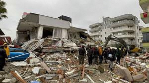 トルコ大地震の災害の様子です。