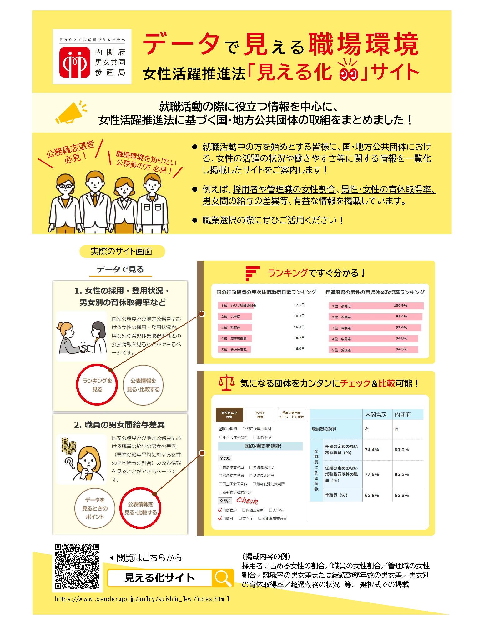「見える化サイト」ちらし