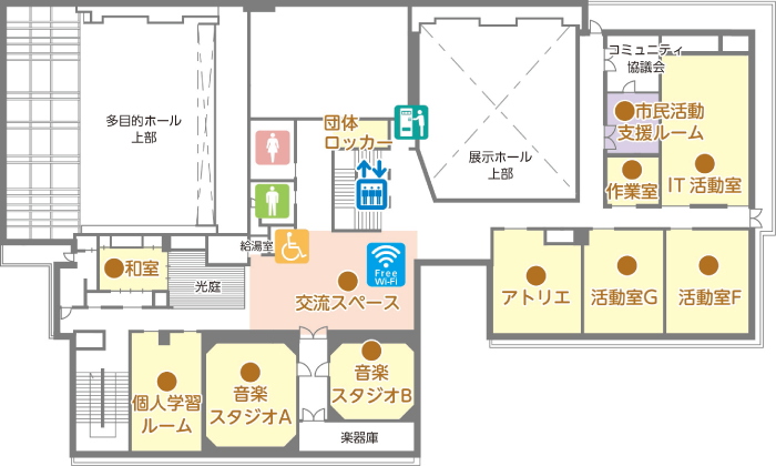 3階フロアの平面図