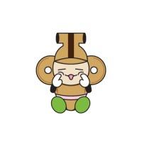 指でほほを上げて変顔をしているはにぽんのデザイン