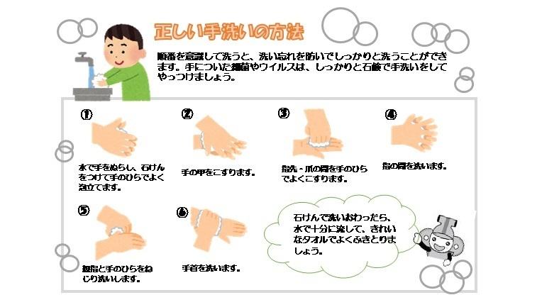 正しい手洗いの方法