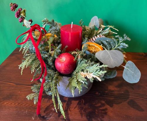 花屋wakoのキャンドルアレンジメントのイメージ画像