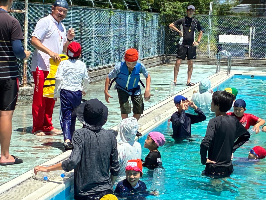共和公民館親子着衣泳教室