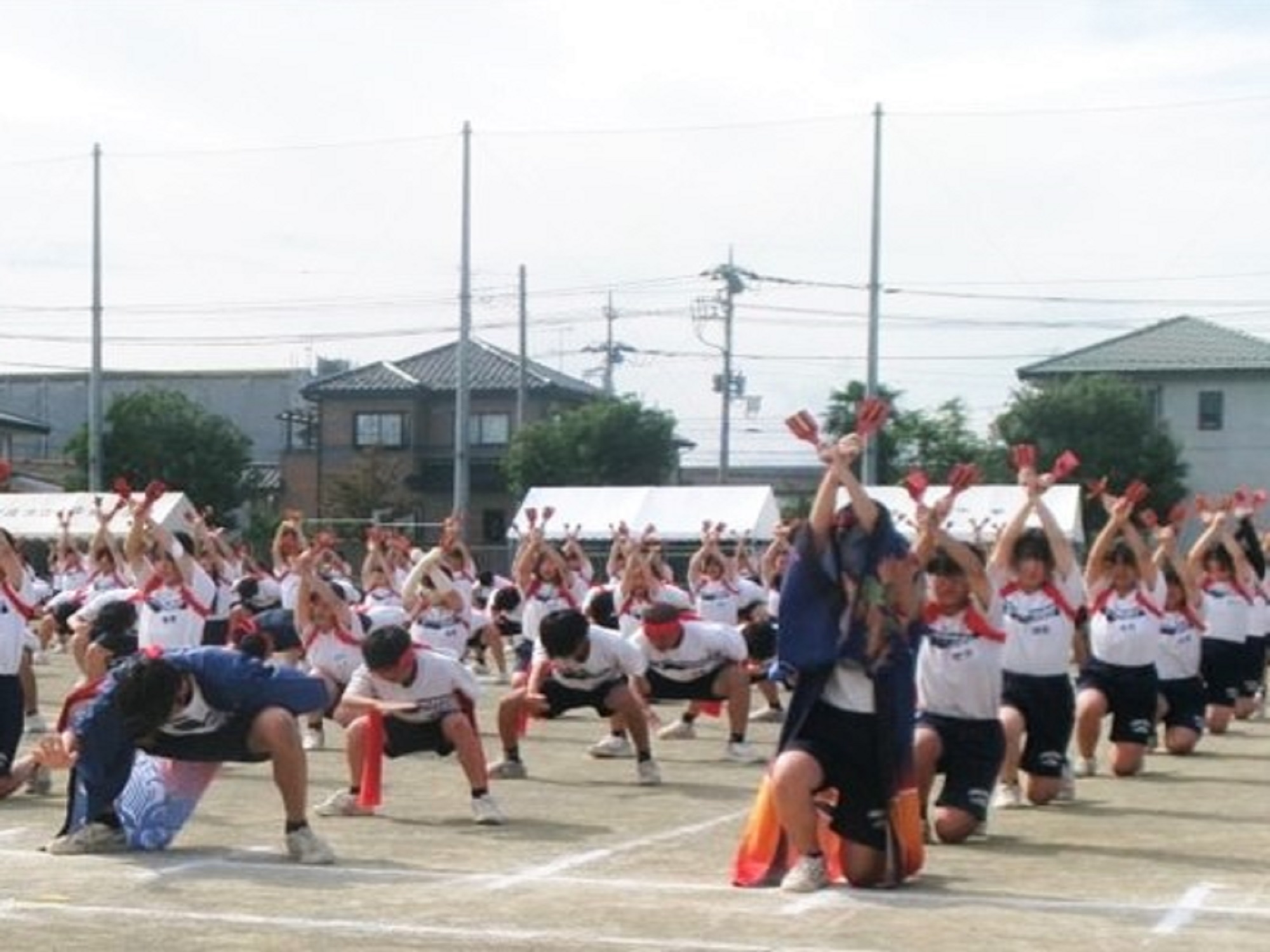 本庄東中東中全校ソーラン