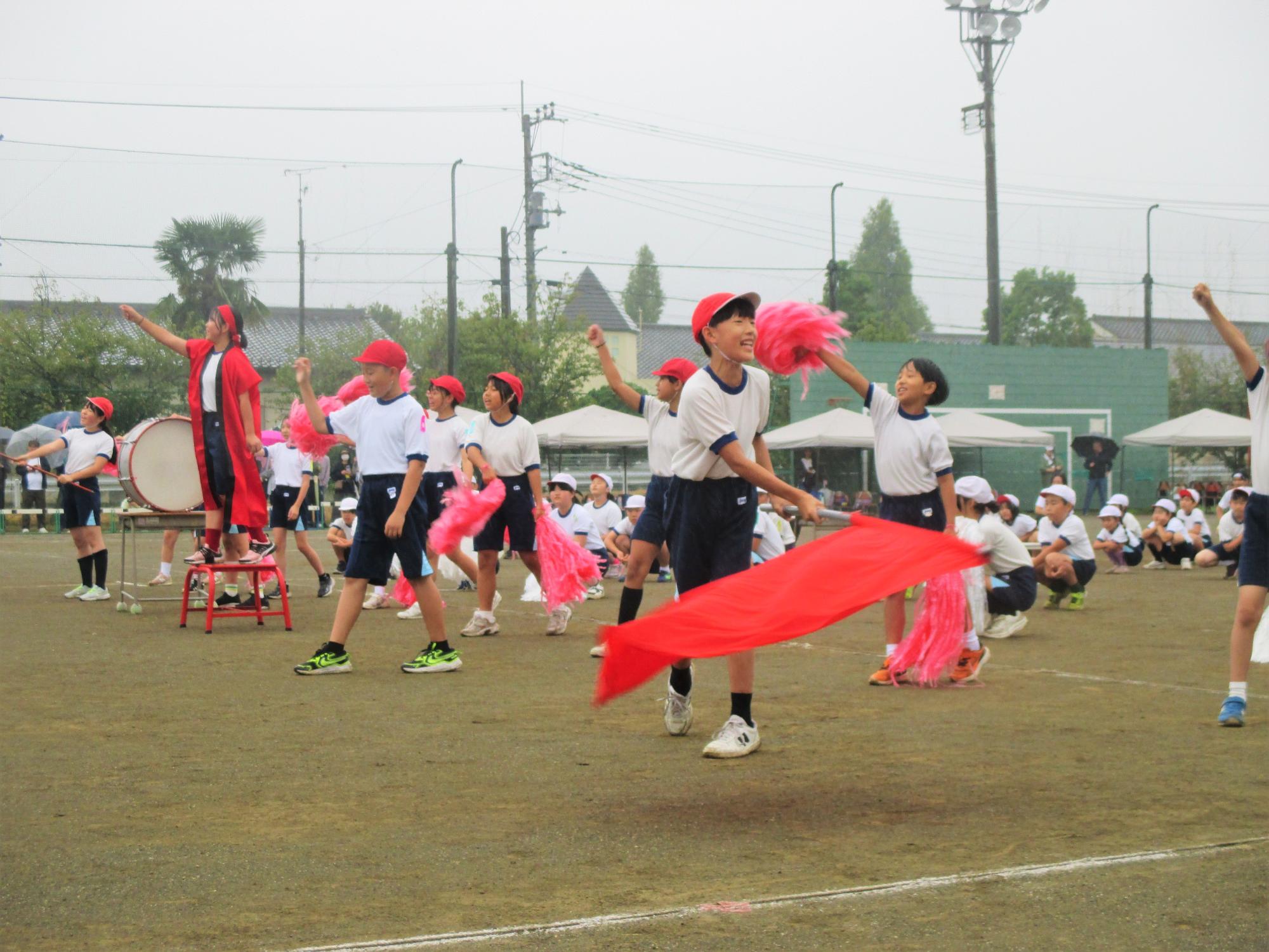 共和小全学年共和小応援合戦