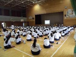 児玉中学校開催風景
