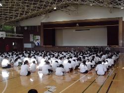 本庄西中学校開催風景