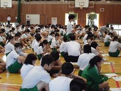 本庄南中学校質疑風景