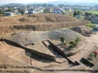 長沖32号墳を高所から写した写真