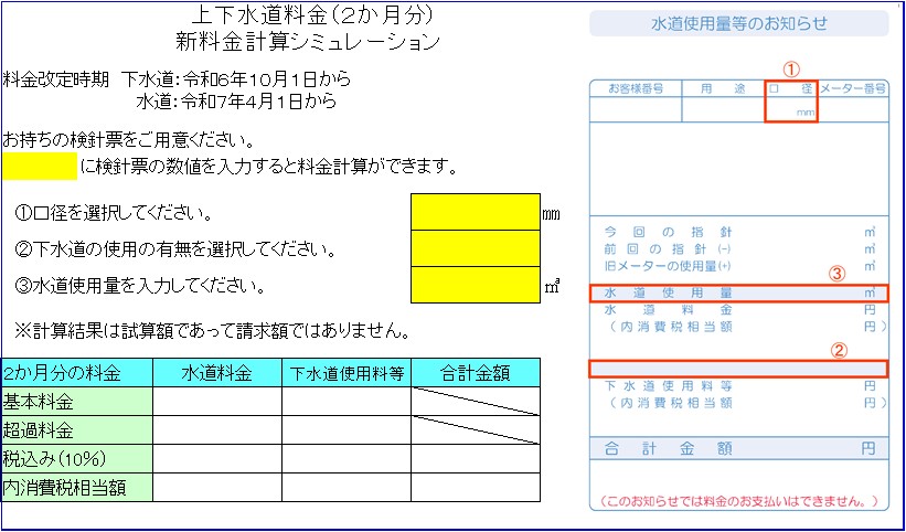 料金計算シミュレーション