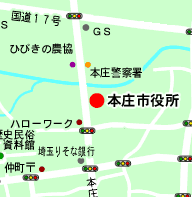 本庄地域の市街地地図