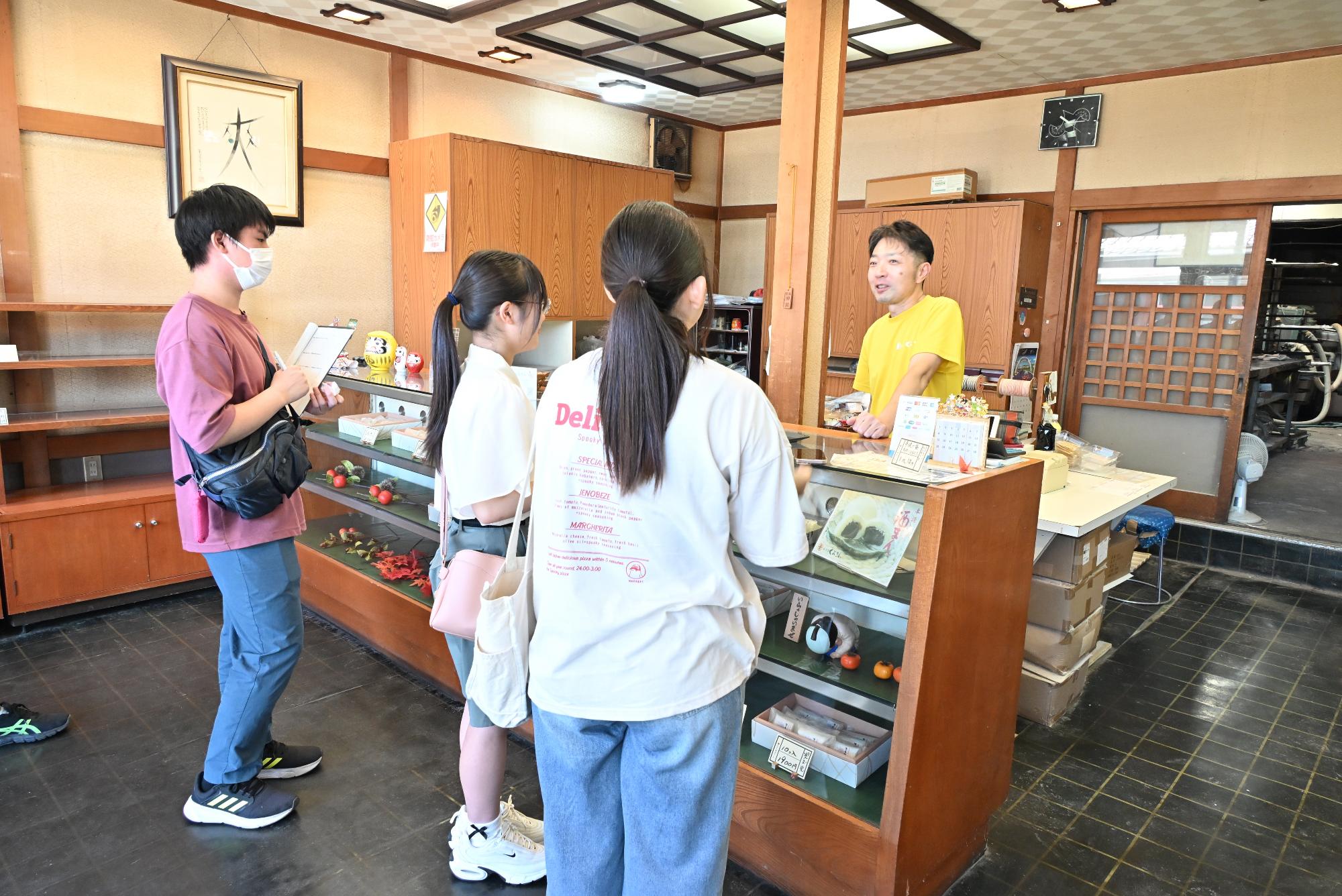 和菓子くろさわへのインタビュー