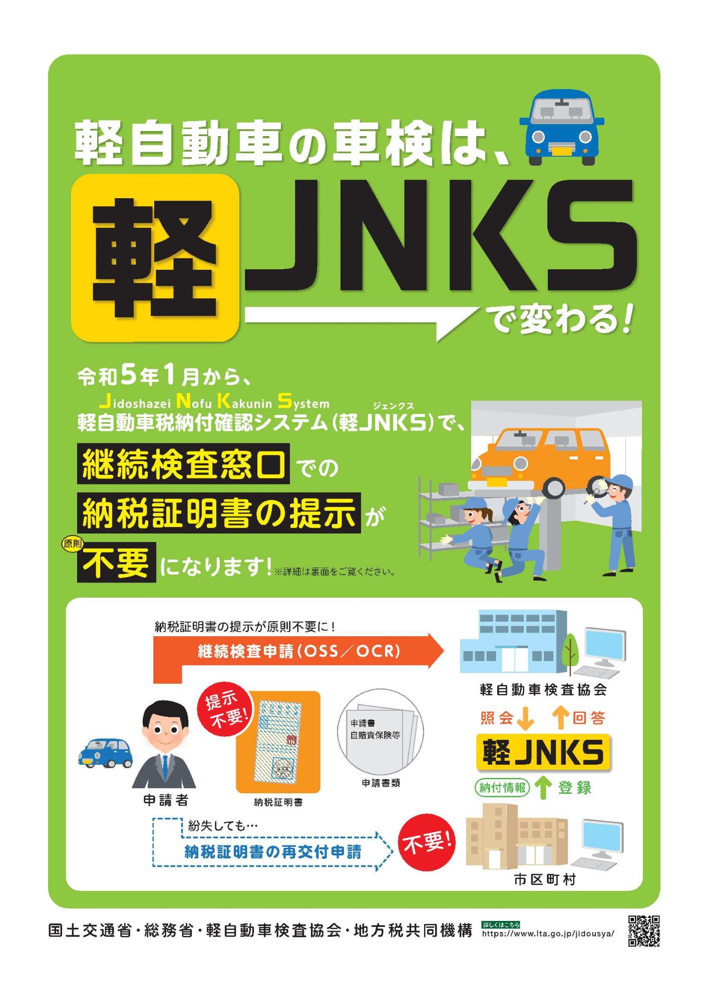 軽JNKSリーフレット　表面